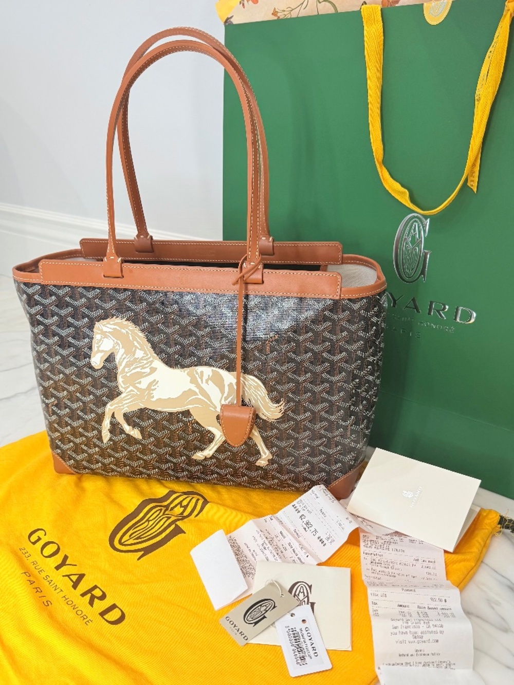 Goyard 2026 "Year of the Horse" Bellechasse Biaude PM Bag blk/tan